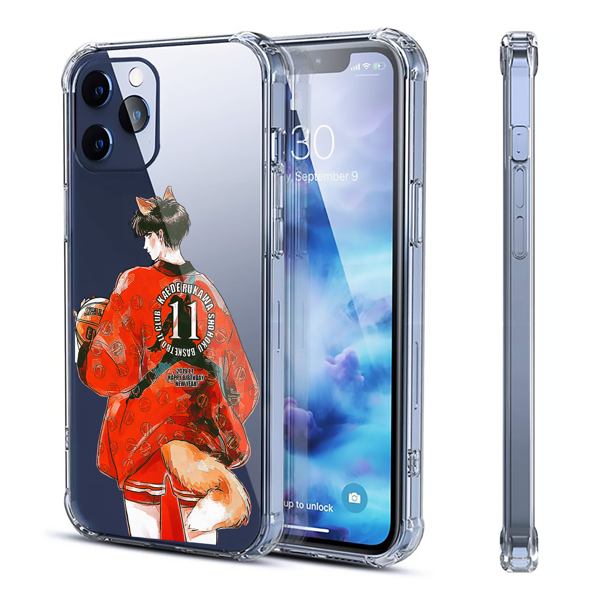 （画像用） SLAM DUNK／スラムダンク 【iPhone 12シリーズ対応】透明スマホケース（クリアソフトケース）